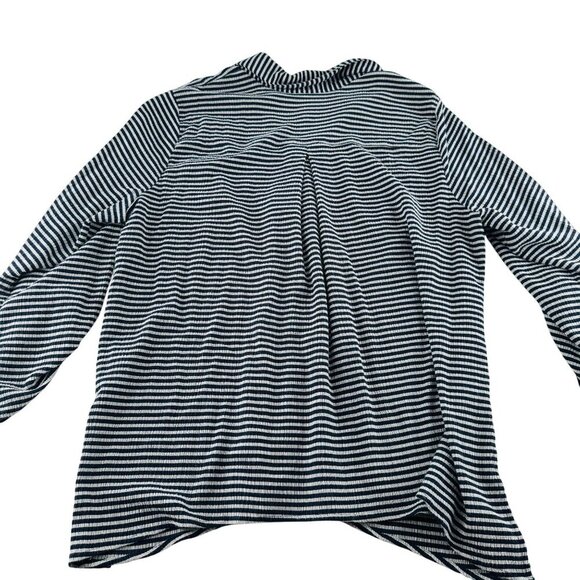 Ruby Rd. Womens Striped Button-Down Shirt Size 1X Polyester/Rayon/Spandex - Picture 4 of 5